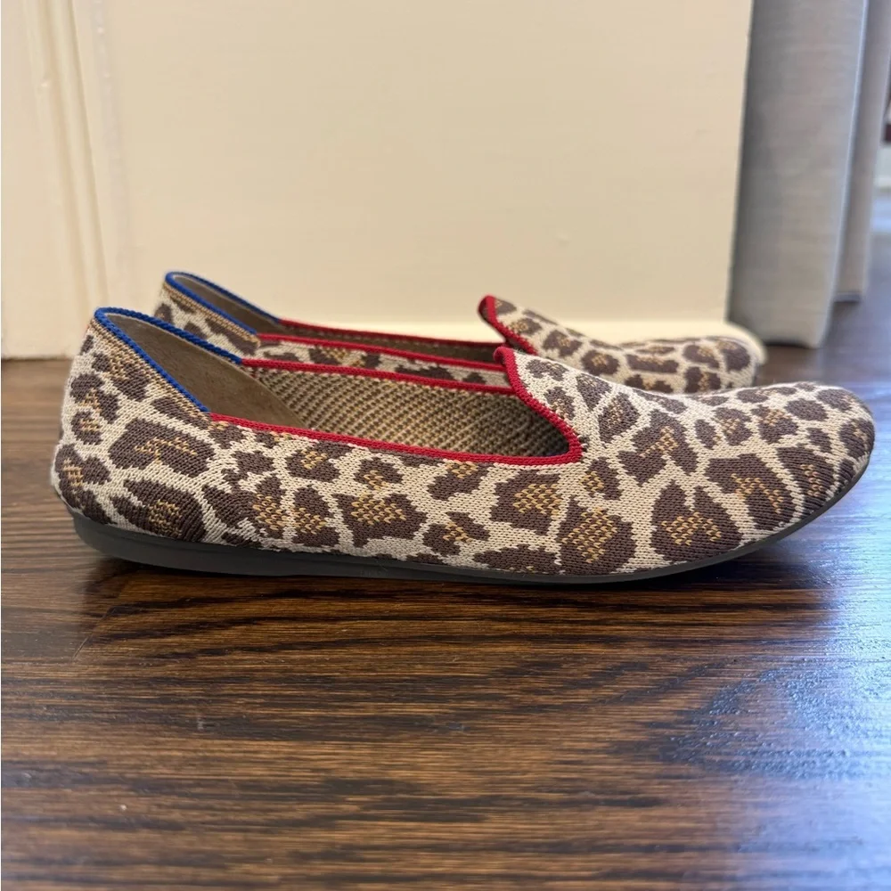 Rothy’s Mocha Spot Leopard Print Loafers – Size 7 – NWOT - spring shoe - Picture 5 of 9